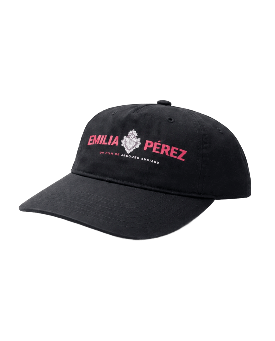 Casquette noire avec logo rouge Emilia Perez