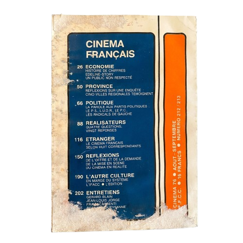 Cinéma 76 Numéro Double 212-213 Août / Septembre