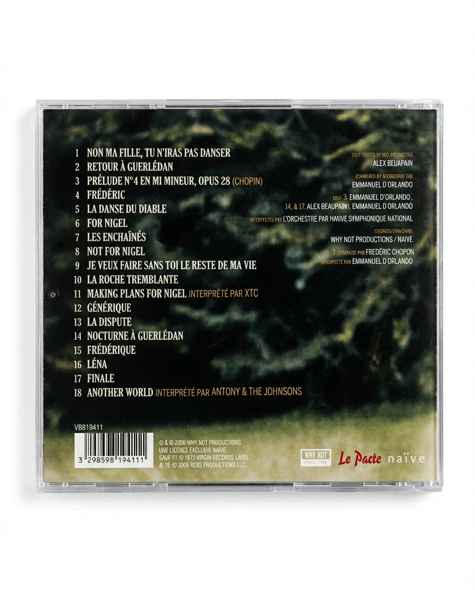 CD Soundtrack of Christophe Honoré's *My Daughter, You Shall Not Dance*