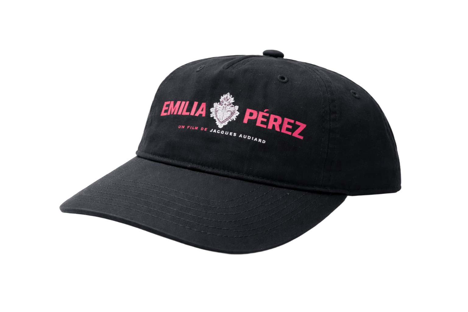 Casquette noire avec logo rouge Emilia Perez