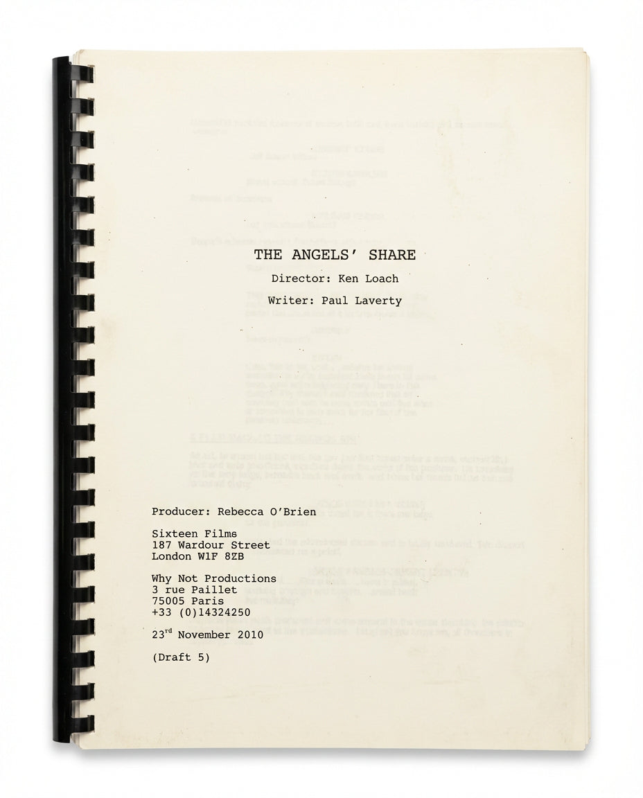 Scénario original ( VO ) The Angel's SHare ( La Part des anges ) - Ken Loach