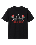 T-shirt à manches courtes noir au design Emilia Perez