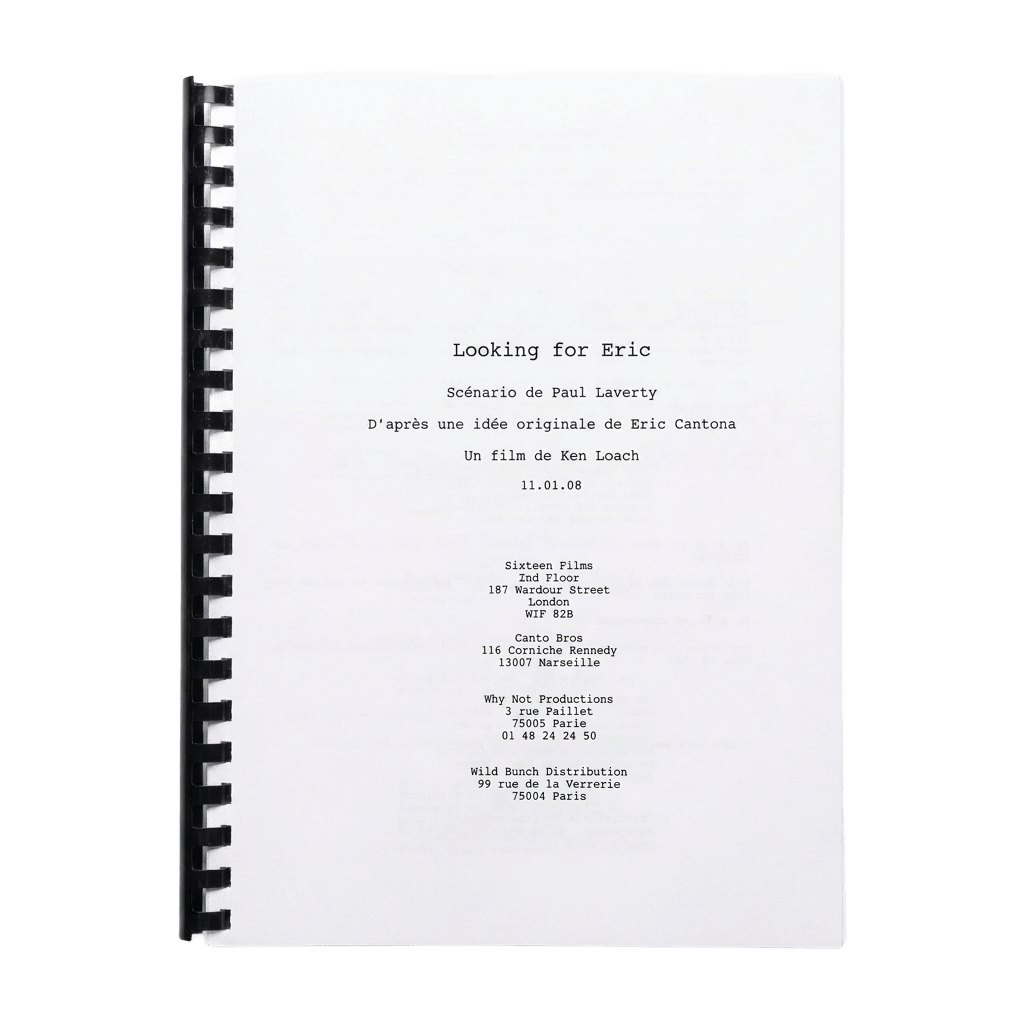 Scénario originale Looking for Eric ( version française ) - Ken Loach