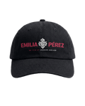 Casquette noire avec logo rouge Emilia Perez