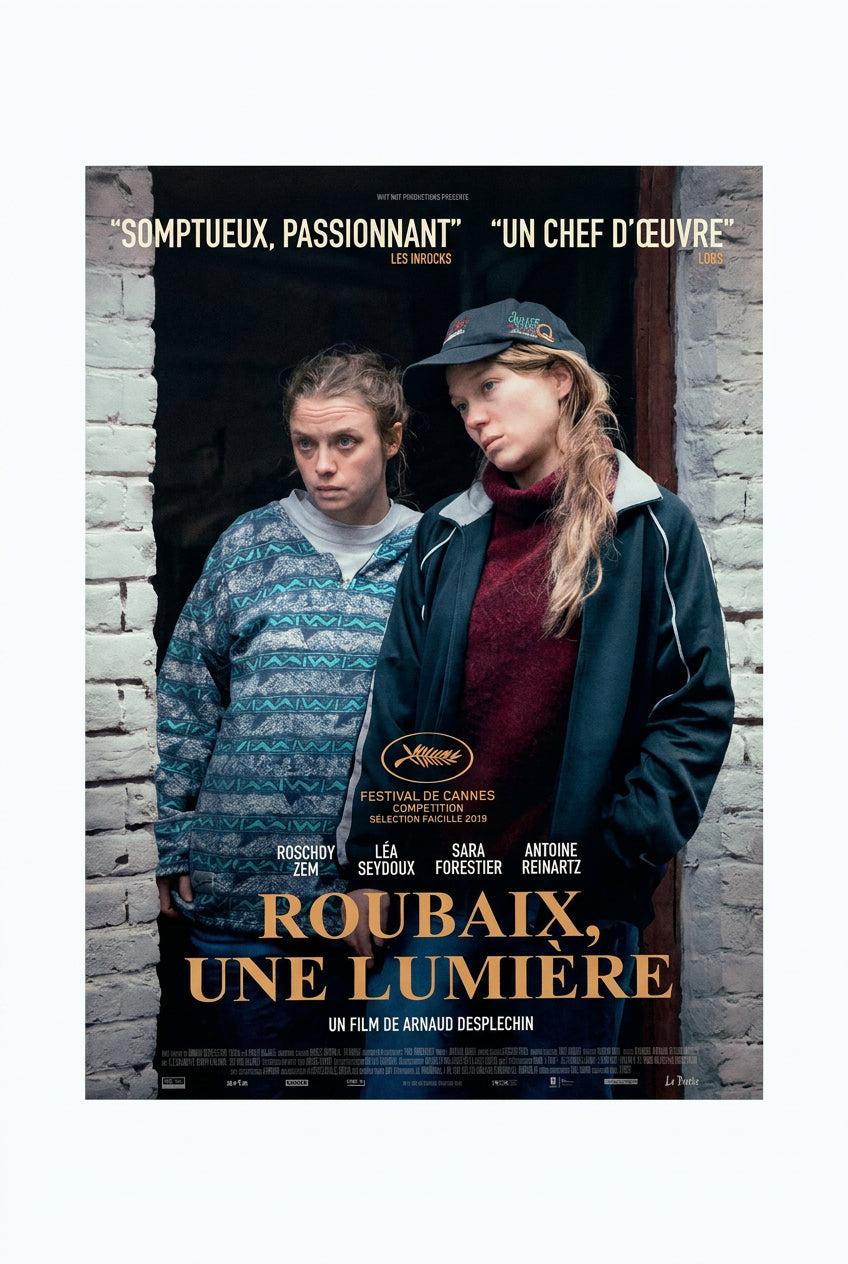 Affiche du film " Roubaix, une lumière " format 40 x 60