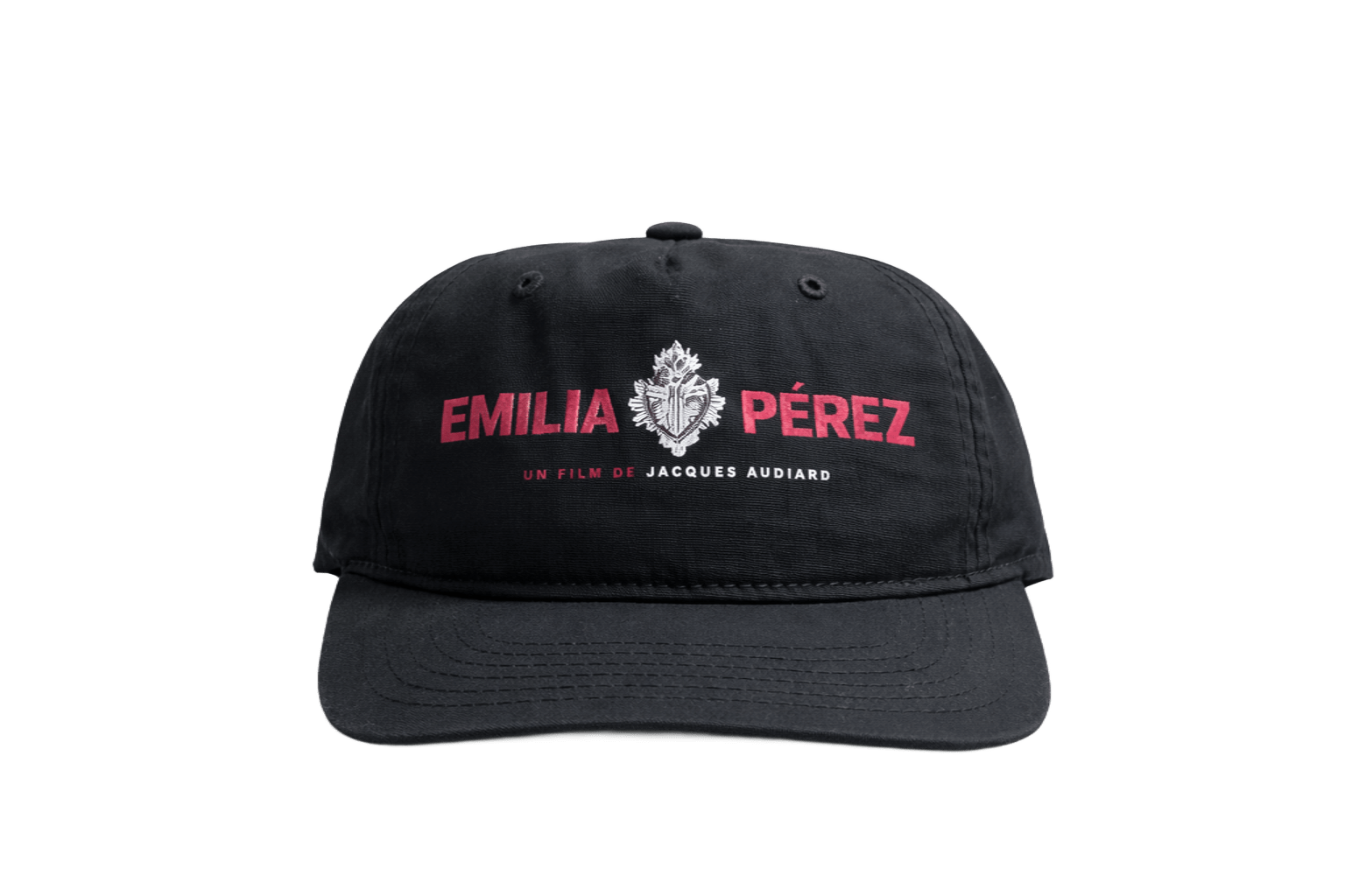 Casquette noire avec logo rouge Emilia Perez
