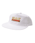 Casquette blanche avec logo doré et rouge Ma 6-T va crack-er