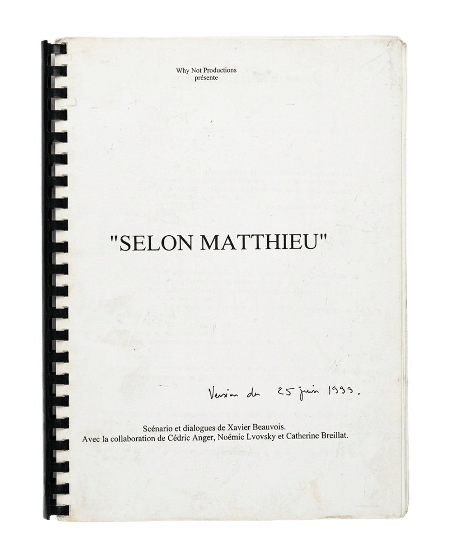 Scénario original Selon Matthieu